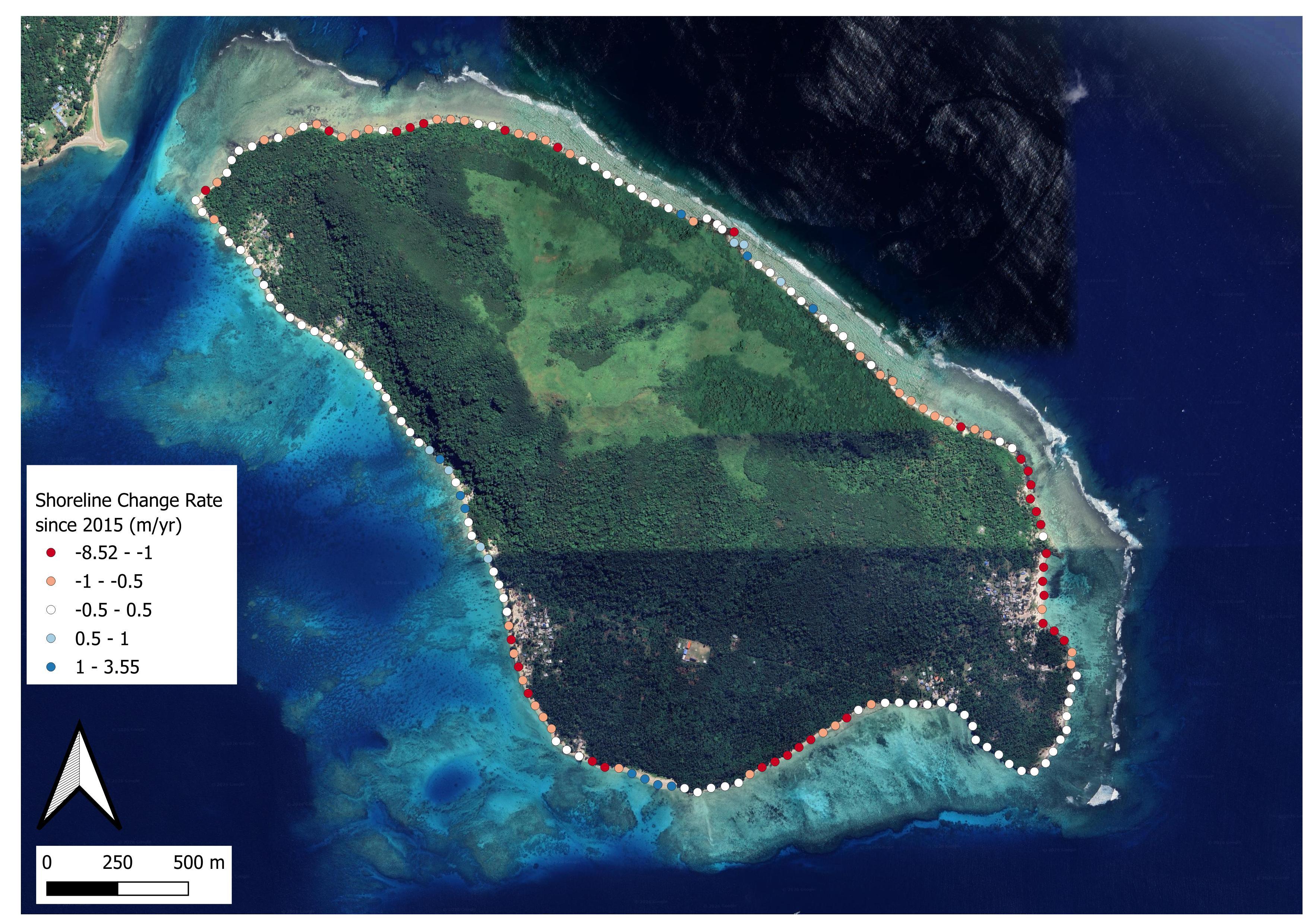 Satellite-derived shoreline detection